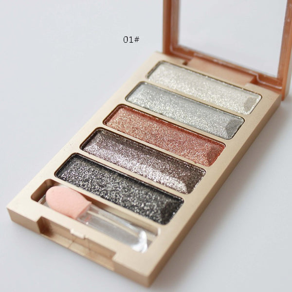 5 Colors Diamond High Quality Pigment Makeup Eyeshadow